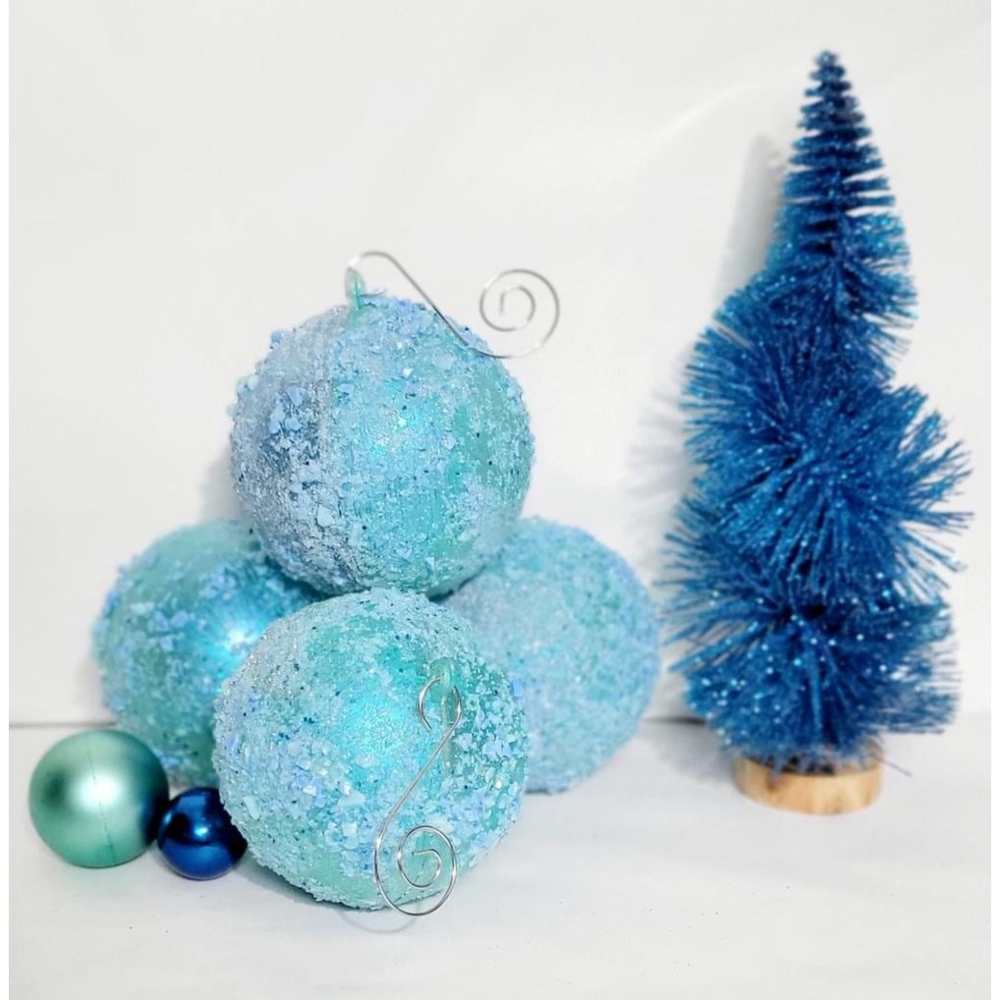 Shattered Glass Ball Ornaments with Bells